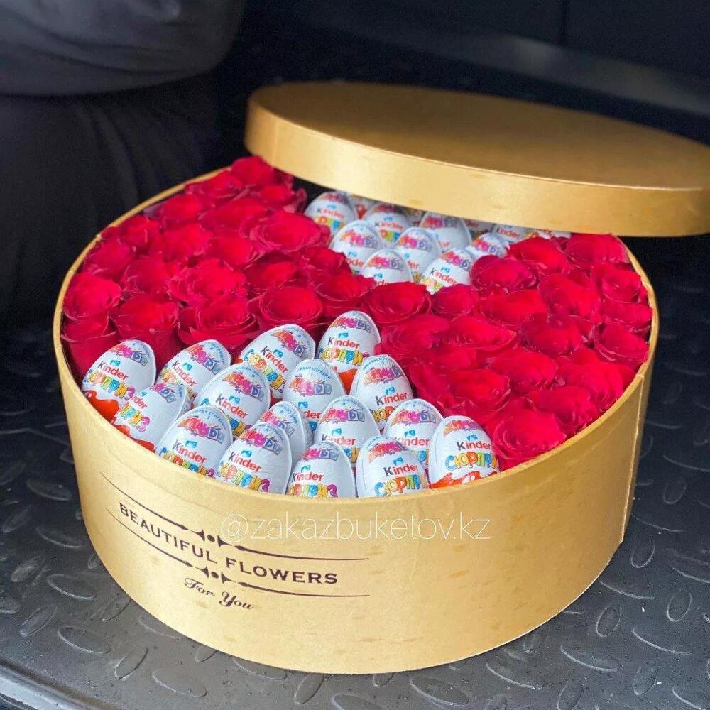 Композиция "Самой сладкой" с розами